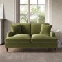 ALMOST PERFECT - Payton Olive Velvet 2 Seater Sofa