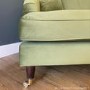 GRADE A2 - Olive Green Velvet Armchair - Payton