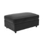 ONLY OPENED - Large Dark Grey Velvet Footstool - August