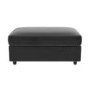 ONLY OPENED - Large Dark Grey Velvet Footstool - August