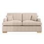 Beige Fabric Pull Out Sofa Bed - Seats 2 - Payton