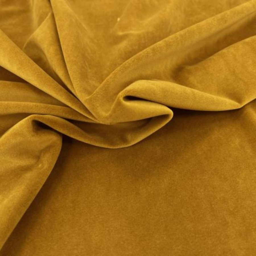 ALMOST PERFECT - Mustard Velvet 3 Seater Sofa - Payton