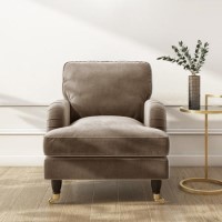 GRADE A1 - Payton Armchair in Mink Velvet