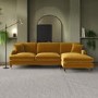 Mustard Velvet Right Hand Facing 4 Seater Chaise Corner Sofa - Payton