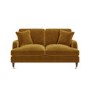 Mustard Velvet 2 Seater Sofa - Payton