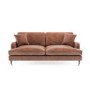 Tan Faux Leather 3 Seater Sofa - Payton