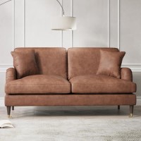 ALMOST PERFECT - Tan Faux Leather Sofa - Seats 2 - Payton