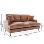 ALMOST PERFECT - Tan Faux Leather Sofa - Seats 2 - Payton