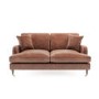 Tan Faux Leather Sofa - Seats 2 - Payton