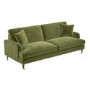 ALMOST PERFECT - Payton Olive Velvet 4 Seater Sofa