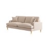 Beige Woven Fabric 4 Seater Sofa - Payton