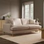 Beige Woven Fabric 4 Seater Sofa - Payton