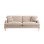 Beige Woven Fabric 4 Seater Sofa - Payton