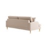 Beige Woven Fabric 4 Seater Sofa - Payton