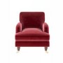 Burgundy Velvet Armchair - Payton