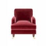 Burgundy Velvet Armchair - Payton