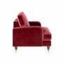 Burgundy Velvet Armchair - Payton
