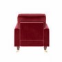 Burgundy Velvet Armchair - Payton