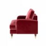 Burgundy Velvet Armchair - Payton