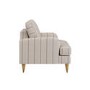 Cream Chenille Grey Striped Armchair - Payton