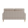 Cream Chenille Grey Striped 2 Seater Sofa - Payton