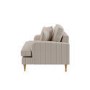 Cream Chenille Blue Striped Love Seat – Payton 