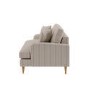 Cream Chenille Blue Striped 2 Seater Sofa - Payton