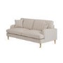 Cream Chenille Blue Striped 3 Seater Sofa - Payton