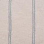 Cream Chenille Blue Striped 3 Seater Sofa - Payton