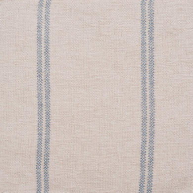Cream Chenille Blue Striped 3 Seater Sofa - Payton