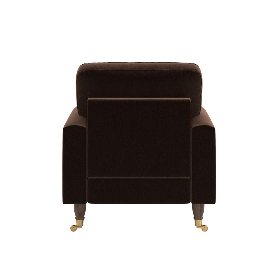 Brown Chenille Armchair - Payton