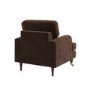 Brown Chenille Armchair - Payton