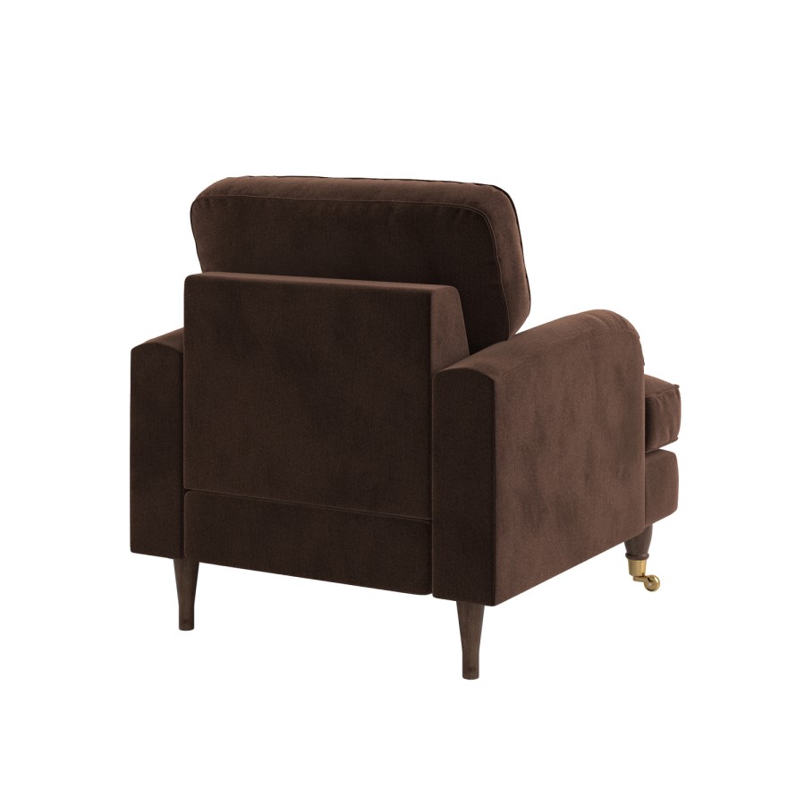 Brown Chenille Armchair - Payton
