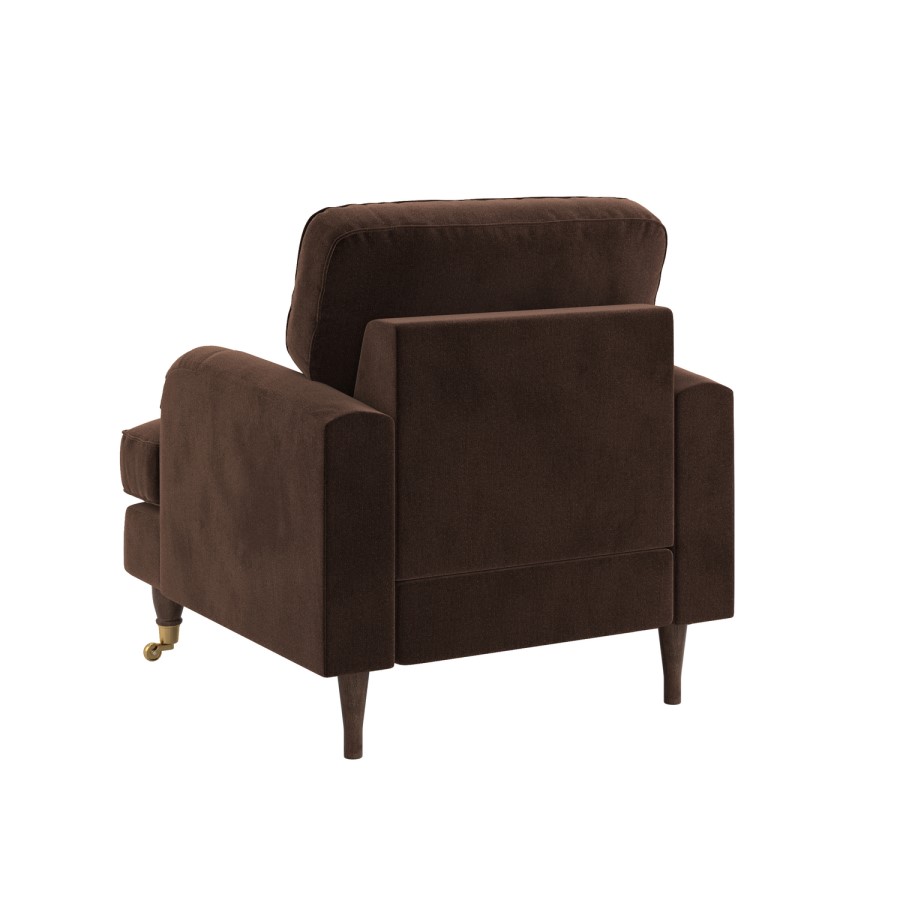 Brown Chenille Armchair - Payton