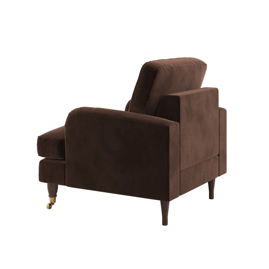 Brown Chenille Armchair - Payton