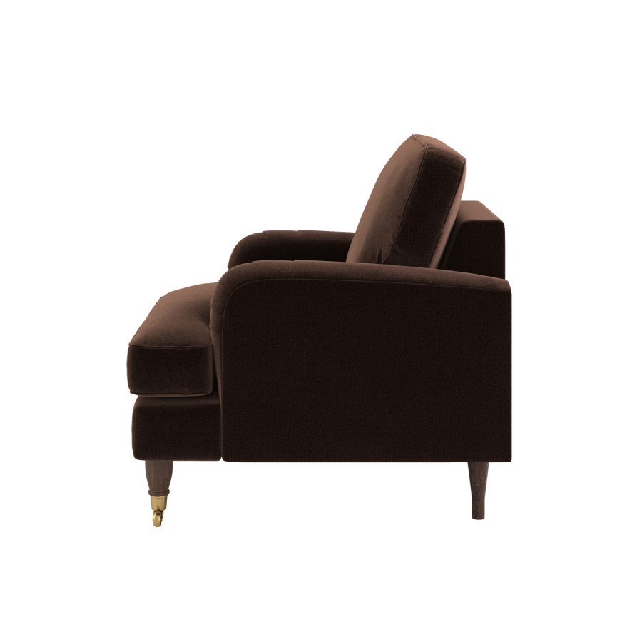 Brown Chenille Armchair - Payton