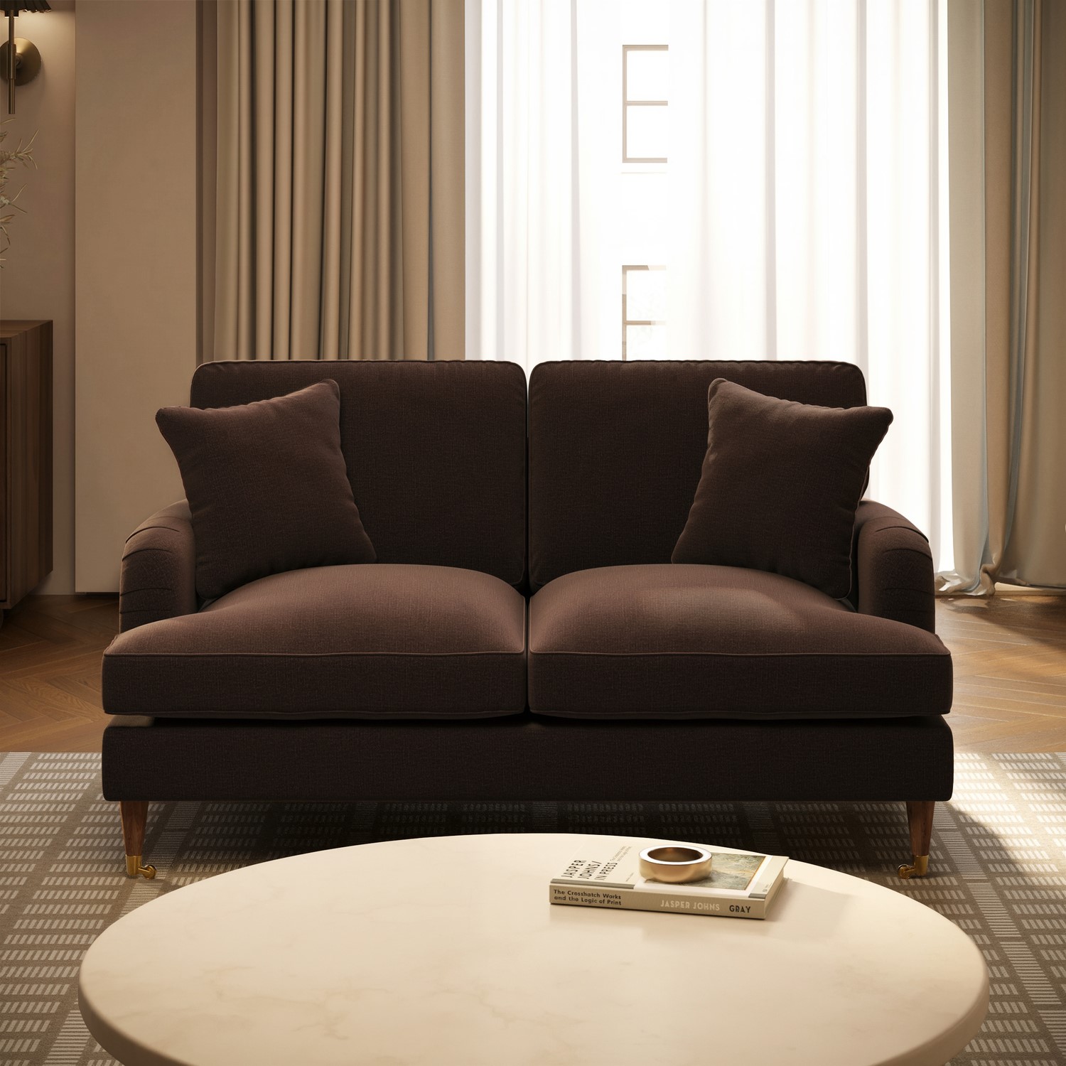 Chenille 2 Seater Sofa