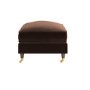 Brown Chenille Footstool - Payton
