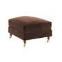 Brown Chenille Footstool - Payton