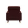 Merlot Red Chenille Armchair - Payton