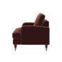 Merlot Red Chenille Armchair - Payton