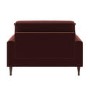 Merlot Red Chenille Love Seat – Payton 