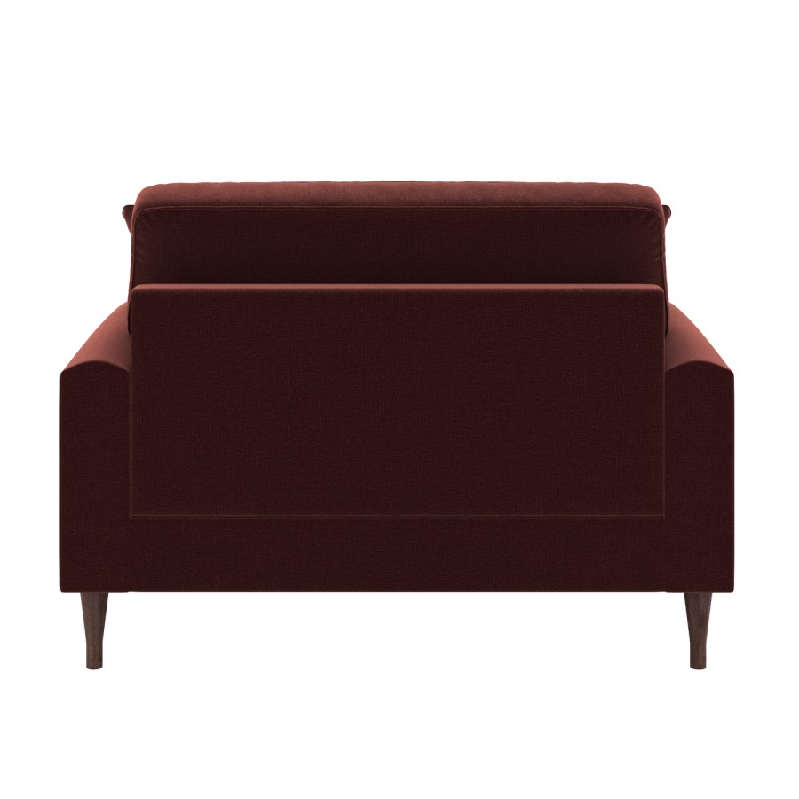 Merlot Red Chenille Love Seat – Payton 