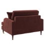Merlot Red Chenille Love Seat – Payton 