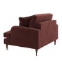 Merlot Red Chenille Love Seat – Payton 