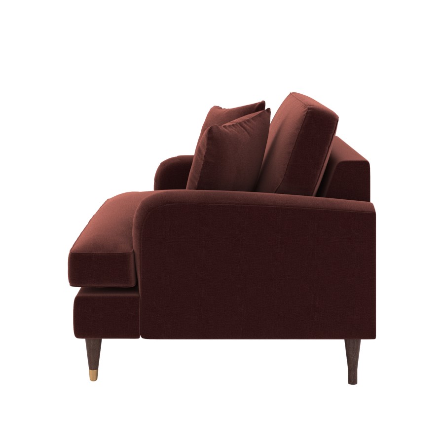 Merlot Red Chenille Love Seat – Payton 