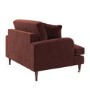 Merlot Red Chenille Love Seat – Payton 