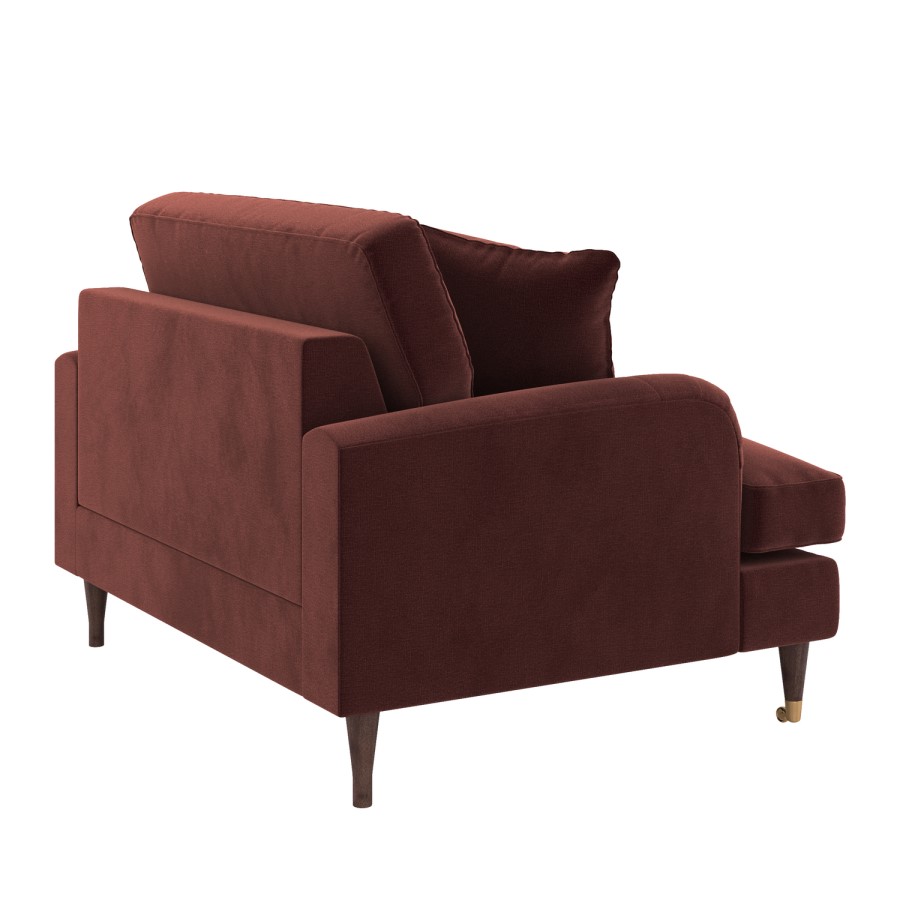 Merlot Red Chenille Love Seat – Payton 