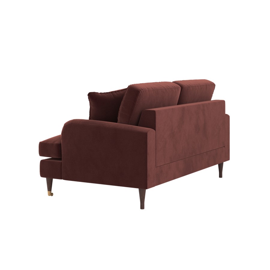 Merlot Red Chenille 2 Seater Sofa - Payton
