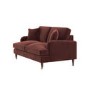 Merlot Red Chenille 2 Seater Sofa - Payton
